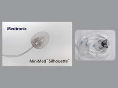 Esto es un Infusion Sets-paraphernalia imprimido con nada en la parte delantera, nada en la parte posterior, y es fabricado por MEDTRONIC MINIM.