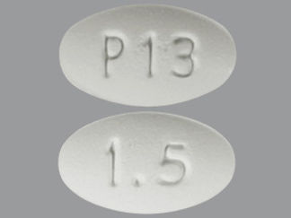 Esto es un Tableta Er 24 Hr imprimido con 1.5 en la parte delantera, P13 en la parte posterior, y es fabricado por None.