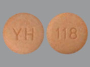 Guanfacine Hcl Er: This is a Tablet Er 24 Hr imprinted with YH on the front, 118 on the back.