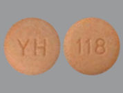 Guanfacine Hcl Er: Esto es un Tableta Er 24 Hr imprimido con YH en la parte delantera, 118 en la parte posterior, y es fabricado por None.