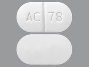 Theophylline Er: This is a Tablet Er 12 Hr imprinted with AC 78 on the front, nothing on the back.