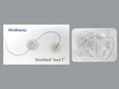 Esto es un Infusion Sets-paraphernalia imprimido con nada en la parte delantera, nada en la parte posterior, y es fabricado por MEDTRONIC MINIM.