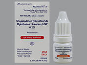 Olopatadine Hcl: This is a Drops imprinted with nothing on the front, nothing on the back.