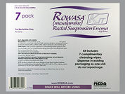 Rowasa: This is a Enema Kit imprinted with nothing on the front, nothing on the back.