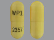 Topiramate Er: Esto es un Cápsula Er 24 Hr imprimido con WPI en la parte delantera, 2357 en la parte posterior, y es fabricado por None.