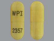 Topiramate Er: This is a Capsule Er 24 Hr imprinted with WPI on the front, 2357 on the back.