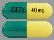 Coreg Cr: Esto es un Cápsula Er Multifásico 24hr imprimido con GSETX en la parte delantera, 40 mg en la parte posterior, y es fabricado por None.