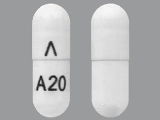 This is a Capsule imprinted with logo on the front, A20 on the back.