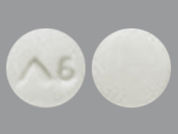 Nitroglycerin: This is a Tablet Sublingual imprinted with logo and 6 on the front, nothing on the back.