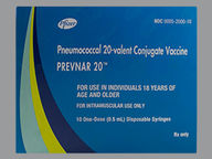 Prevnar 20 0.5Ml (package of 0.5 ml(s)) Syringe