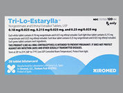 Tri-Lo-Estarylla: This is a Tablet imprinted with SZ on the front, T5 or T6 or T7 or J1 on the back.