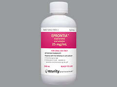 Esto es un Solución Oral incoloro imprimido con nada en la parte delantera, nada en la parte posterior, y es fabricado por AZURITY PHARMAC.