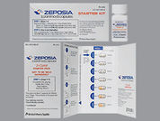 Zeposia: This is a Capsule Dose Pack imprinted with OZA on the front, 0.23 mg or 0.46 mg or 0.92 mg on the back.