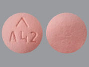 Desvenlafaxine Succinate Er: This is a Tablet Er 24 Hr imprinted with logo and A42 on the front, nothing on the back.