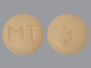 Tiagabine Hcl: Esto es un Tableta imprimido con MT en la parte delantera, 3 en la parte posterior, y es fabricado por None.