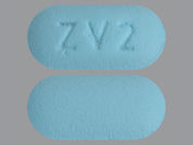 Varenicline Tartrate: This is a Tablet imprinted with ZV2 on the front, nothing on the back.