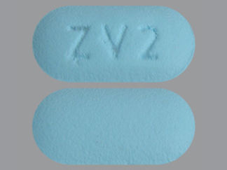 This is a Tablet imprinted with ZV2 on the front, nothing on the back.