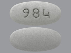 This is a light gray oval Tablet Er 24 Hr imprinted with 984 on the front, nothing on the back, and is manufactured by ZYDUS PHARMACEU.