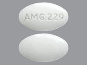 Tranexamic Acid: Esto es un Tableta imprimido con AMG 229 en la parte delantera, nada en la parte posterior, y es fabricado por None.