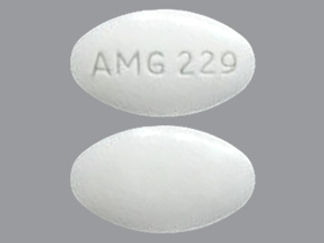 This is a Tablet imprinted with AMG 229 on the front, nothing on the back.