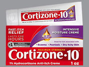 Cortizone: This is a Cream imprinted with nothing on the front, nothing on the back.