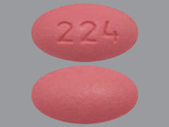 This is a Tablet imprinted with 224 on the front, nothing on the back.