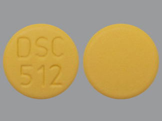 This is a Tablet imprinted with DSC  512 on the front, nothing on the back.