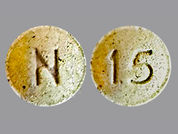 Niva Thyroid: This is a Tablet imprinted with N on the front, 15 on the back.