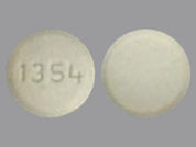 Nebivolol Hcl: This is a Tablet imprinted with 1354 on the front, nothing on the back.