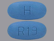 Ranolazine Er: Esto es un Tableta Er 12 Hr imprimido con R19 en la parte delantera, H en la parte posterior, y es fabricado por None.