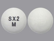 Saxagliptin Hcl: This is a Tablet imprinted with SX2  M on the front, nothing on the back.