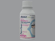 Maxrelief Junior: This is a Liquid imprinted with nothing on the front, nothing on the back.