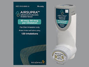 Airsupra: Esto es un Aerosol Hfa Con Adaptor imprimido con nada en la parte delantera, nada en la parte posterior, y es fabricado por None.