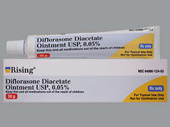 This is a white Ointment imprinted with nothing on the front, nothing on the back, and is manufactured by RISING PHARM.