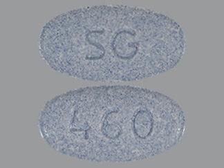 This is a Tablet Er imprinted with SG on the front, 460 on the back.