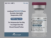 Medroxyprogesterone Acetate: This is a Vial imprinted with nothing on the front, nothing on the back.