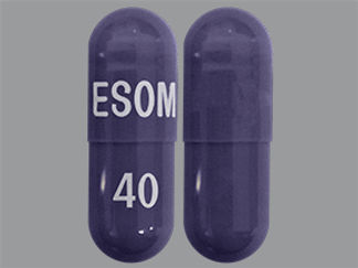 This is a Capsule Dr imprinted with ESOM on the front, 40 on the back.