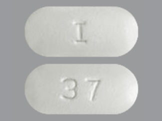 This is a Tablet imprinted with I on the front, 37 on the back.