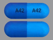 Nicardipine Hcl: Esto es un Cápsula imprimido con A42 en la parte delantera, A42 en la parte posterior, y es fabricado por None.