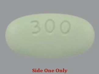 This is a Tablet imprinted with 300 on the front, Zejula on the back.