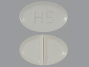 Hydrocortisone: This is a Tablet imprinted with H5 on the front, nothing on the back.