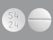 Methadone Hcl: Esto es un Tableta imprimido con 54  24 en la parte delantera, nada en la parte posterior, y es fabricado por None.