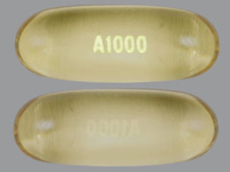 This is a Capsule imprinted with A1000 on the front, nothing on the back.