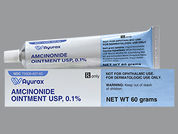 Amcinonide: This is a Ointment imprinted with nothing on the front, nothing on the back.