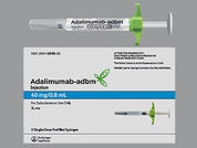 Adalimumab-Adbm(Cf): This is a Syringe Kit imprinted with nothing on the front, nothing on the back.