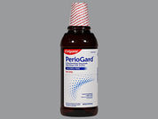 Periogard: This is a Mouthwash imprinted with nothing on the front, nothing on the back.