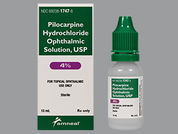 Pilocarpine Hcl: Esto es un Gotas imprimido con nada en la parte delantera, nada en la parte posterior, y es fabricado por None.