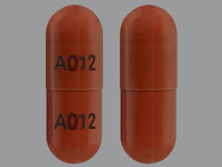 This is a Capsule Er Triphasic 24hr imprinted with A012 on the front, A012 on the back.