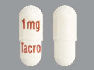 This is a Capsule imprinted with 1mg on the front, Tacro on the back.