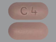 Mycophenolate Mofetil: This is a Tablet imprinted with C4 on the front, nothing on the back.